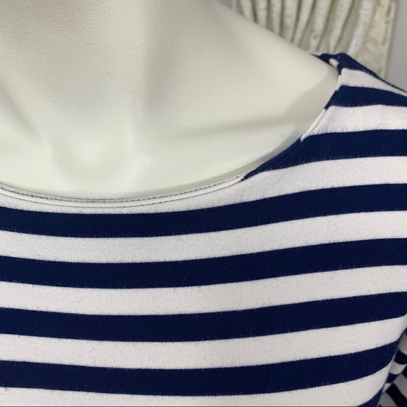 Madewell super soft 3/4 sleeve navy stripes boat - Picture 5 of 9